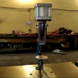 AEROSOL BOTTLE CRIMPING MACHINE (SEMI AUTOMATIC), Nil (air Compressor), Capacity: 3000-5000 Bottles Per Day