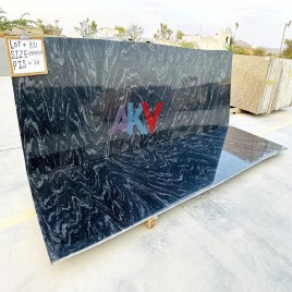 Akv Marqino Black Granite, Form: Cutter Slabs, Thickness: 16 mm