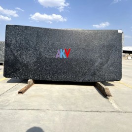 Akv Rajasthan Black Leather Granite, Thickness: 17 mm