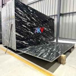 Akv Thunder Black Granite Slab