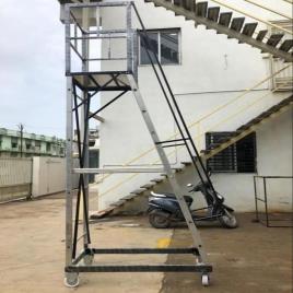Aluminium Aluminum Trolley Ladder