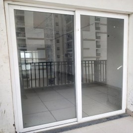 Aluminium Glass Sliding Door, Height: 84 Inch