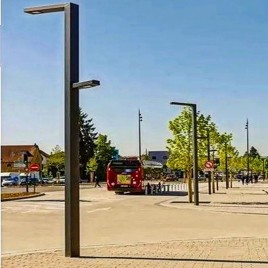 Aluminium LED DECORATIVE POLE LIGHT, Square