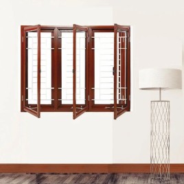 Aluminium Polished Stainless Steel Window, For Home, Glossy