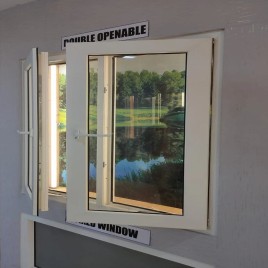 Aluminium Two Track Windows, Height: 4 Feet