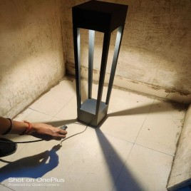 Aluminium Warm White Garden Led Bollard Light