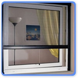 Aluminum Aluminium Rolldown Window Mosquito Net