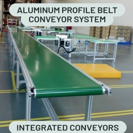 Aluminum Profile Belt Conveyor For Packaging, Capacity: 1-50 kg per feet