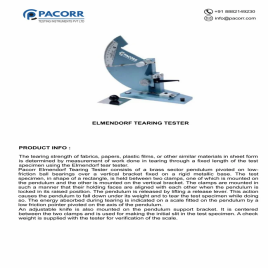 Analog Advance Tearing Strength Tester, For Industrial