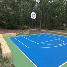 Angera Sports Blue,Green Synthetic Basketball Court Flooring
