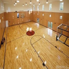 Angera Sports Hardwood Basketball Court Flooring, Surface Finish: Glossy, Thickness: 21 mm