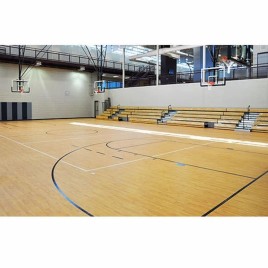 Angera Sports Matte Maple Wood Basketball Court Flooring, Thickness: 18 mm