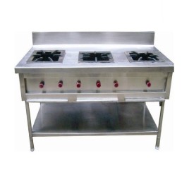 Arise 3 Commercial Three Burner Cooking Range, For Restaurant