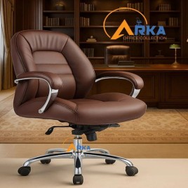 ARKA3021 Leather Office Chair, Warranty: 3 Year