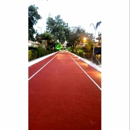 Artificial Grass Matte PVC Running Track, For Residential