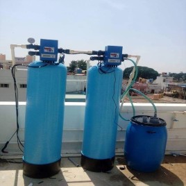 Automatic 1000 LPH Water Softening Plant, For Domestic