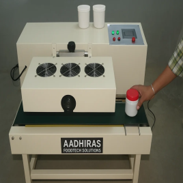 Automatic Auto Induction Cap Sealer With Conveyor, Capacity: 120 BPM
