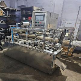 Automatic lassi cup filling and sealing machine, 100-1000 CPH