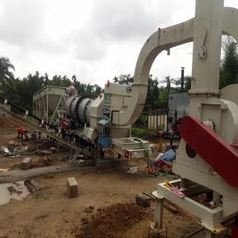 Automatic Mobile Drum Mix Asphalt Plant Cap 30 40 Tph, For Road Construction, 70 KVA