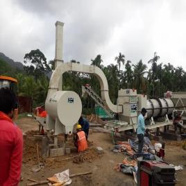 Automatic Mobile Drum Mix Asphalt Plant Cap 30 40 Tph, For Road Construction, 70 KVA