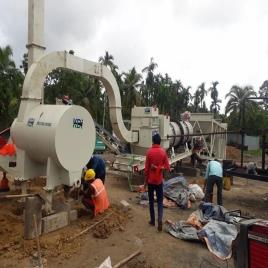 Automatic Mobile Drum Mix Asphalt Plant Cap 30 40 Tph, For Road Construction, 70 KVA