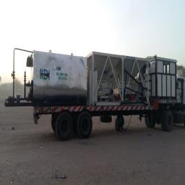 Automatic Mobile Drum Mix Plant, For Road Construction