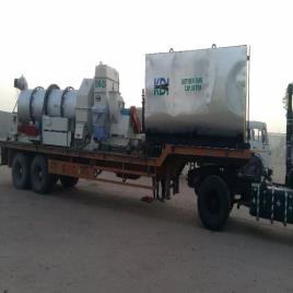 Automatic Mobile Drum Mix Plant, For Road Construction, Size: Coustom