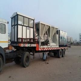Automatic Mobile Drum Mix Plant, For Road Construction, Size: Coustom