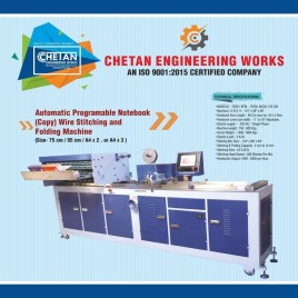 Automatic Notebook Stitching And Folding Machine