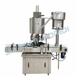 Automatic Rotary 4 Head ROPP Capping Machine, Capacity: 80 BPM