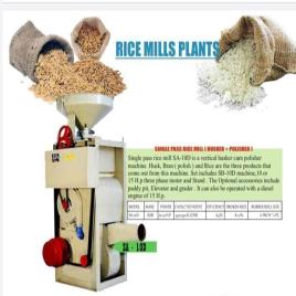 Automatic Singal Pass Ricemill Haskar And Polisher 10 Hp, Three Phase, Capacity: 450 To 550 Kg/hr