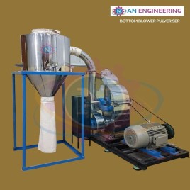 Automatic Stainless Steel Bottom Blower Pulverizer 20hp, Capacity: 100 kg/hr