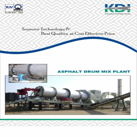 Automatic Stationary Drum Mix Asphalt Plant, For New, Capacity: 90 To 120 Ton Per Hour
