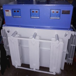 Automatic Steel 150kVA Three Phase Servo Control Voltage Stabilizer, For Industrial