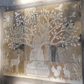 Autumn Budda Tree (Cnc) Slate Stone