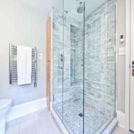 Bathroom Shower Glass Partition, For Home, Shape: Quadrant