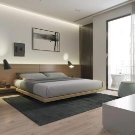 Bed Room Interior Design Services Work Provided Wood Work & Furniture