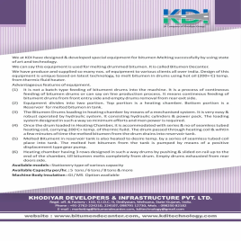 Bitumen Drum Decanters