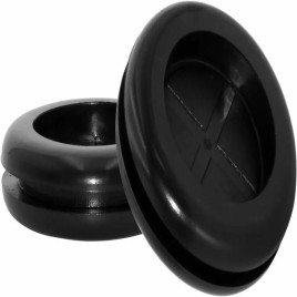 Black 20 mm Rubber Grommet, For Industrial