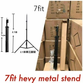 Black 7 Feet Tripod Stand, For Photography
