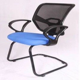 Black Fabric Visitor Office Chairs