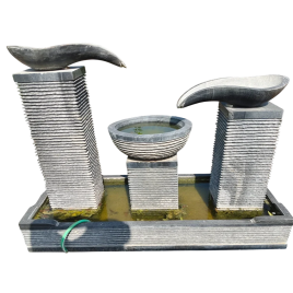 Black Granite Water Fountain, Height: 3 Feet