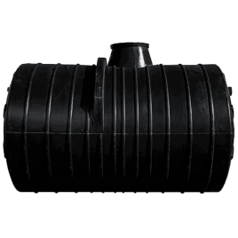 Black Horizontal FRP Septic Tank, Storage Capacity: 250-500 L