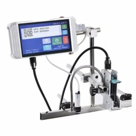 Black Industrial Continuous Inkjet Printer, For Labels, Capacity(Print/Min): 500