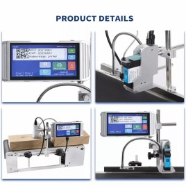 Black Industrial Continuous Inkjet Printer, For Labels, Capacity(Print/Min): 500