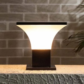 Black Metal & Glass LED GATE LIGHT, 10 W
