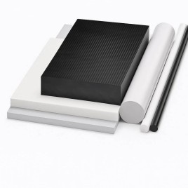 Black PA Nylon Metlon Rods, 200 mm, 20 mm