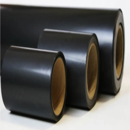 Black PTFE Anti- Static Glass Cloth for Plastic Packing Industries, Packaging Type: Roll