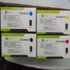 Black Toner Cartridge LEXMARK original 70c80hko, Page Yield: 6000 Pages