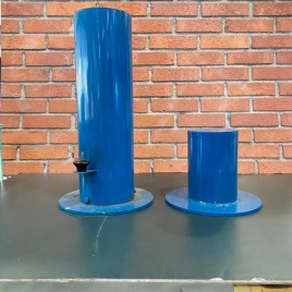 Blue Mild Steel SAND POURING APPARATUS 15CM DIA, For To Test Soil Field Density, Automation Grade: Manual